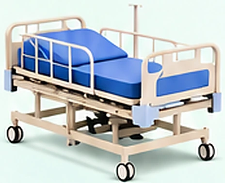 Medical bed shown in the clinic flyer